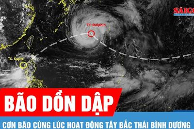 3 cơn bão cùng lúc xuất hiện ở Tây Bắc Thái Bình Dương