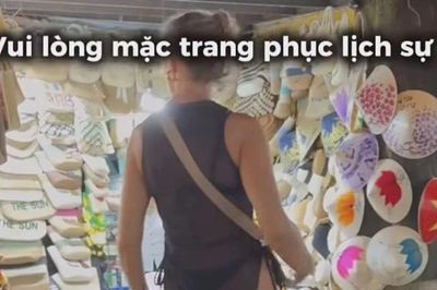 Nữ du khách bị mời rời khỏi Chùa Cầu Hội An vì trang phục phản cảm