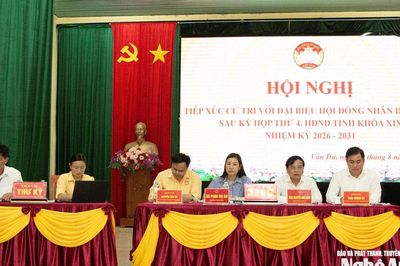 Đại biểu HĐND tỉnh tiếp xúc cử tri xã Vân Du sau Kỳ họp thứ 4, HĐND tỉnh khóa XIX