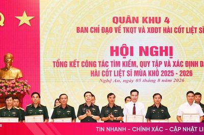 Quân khu 4 tổng kết nhiệm vụ quy tập hài cốt liệt sĩ mùa khô 2025 – 2026