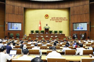 Quốc hội nghe trình bày Tờ trình, báo cáo thẩm tra về các dự án luật