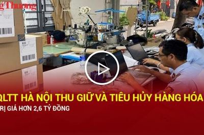 Quản lý thị trường Hà Nội thu giữ và tiêu hủy hàng hóa trị giá hơn 2,6 tỷ đồng