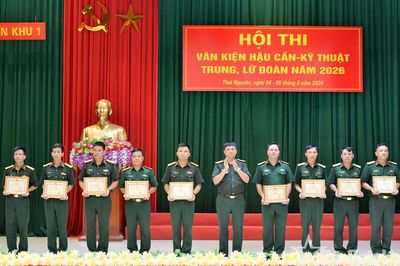 Lữ đoàn 409 đoạt giải Nhất Hội thi văn kiện hậu cần - kỹ thuật cấp Quân khu