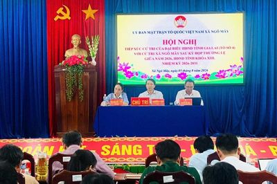 Phó Bí thư Tỉnh ủy Nguyễn Ngọc Lương tiếp xúc cử tri xã Ngô Mây