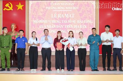 Phường Đông Ninh Hòa ra mắt mô hình 'Chung tay vì sự hài lòng của người dân'