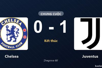 Thống kê trận đấu Chelsea 0-1 Juventus: Edon Zhegrova tỏa sáng, Juventus giành trọn 3 điểm