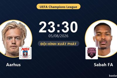 Trận Aarhus vs Sabah FA bị hoãn