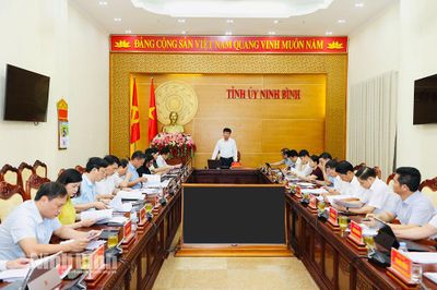 Ban Thường vụ Tỉnh ủy cho ý kiến về các nhiệm vụ trọng tâm