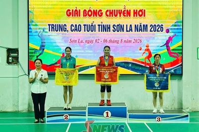 Bế mạc Giải bóng chuyền hơi trung, cao tuổi tỉnh sơn la năm 2026