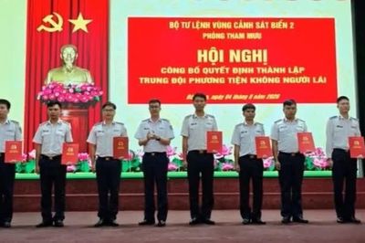 Vùng Cảnh sát biển 2 thành lập đơn vị UAV giám sát vùng biển