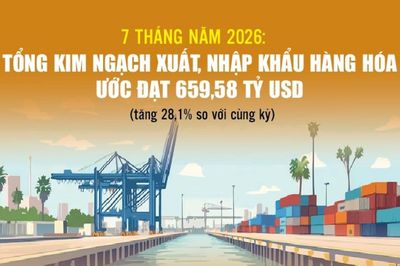 Infographics: Tổng kim ngạch xuất, nhập khẩu hàng hóa cả nước đạt 659,58 tỷ USD