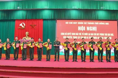 TP. Đồng Nai: Kiện toàn lực lượng quân sự, thành lập Trung đoàn Bộ binh 41
