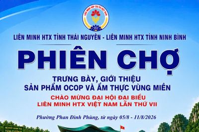 Phiên chợ Hợp tác xã tại Thái Nguyên thúc đẩy liên kết sản xuất và tiêu thụ nông sản bền vững