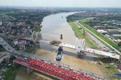 Cầu Đuống mới bước vào giai đoạn nước rút