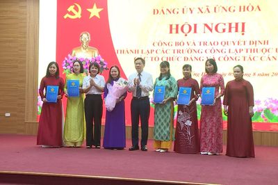 Xã Ứng Hòa hoàn thành sắp xếp 27 trường công lập