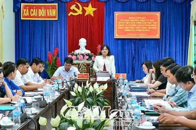 Giám sát việc thực hiện mục tiêu tăng trưởng GRDP tại xã Cái Đôi Vàm