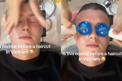 Clip anh Tây 'phê' và ngơ ngác khi gội đầu massage ở Việt Nam hút 24 triệu view