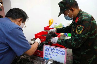 Quy tập thêm 12 hài cốt liệt sĩ tại Công viên Lê Thị Riêng