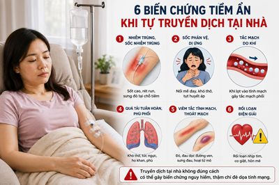 Người phụ nữ truyền dịch tại nhà trước khi bay châu Âu, bác sĩ cảnh báo rủi ro