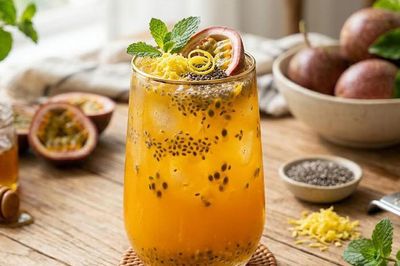 Công thức pha nước chanh leo hạt chia thơm ngon: Giảm cân, sáng da, chống lão hóa