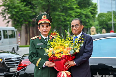 Đại tướng Phan Văn Giang chủ trì lễ đón Bộ trưởng Quốc phòng Malaysia