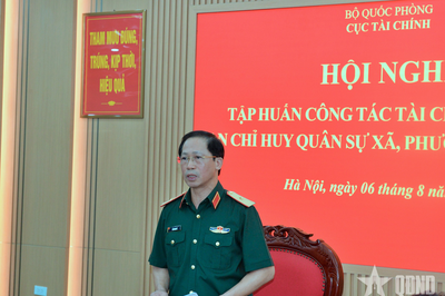 Cục Tài chính (Bộ Quốc phòng): Tập huấn công tác tài chính đối với Ban CHQS cấp xã