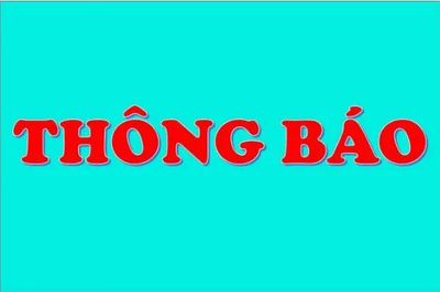Thông báo