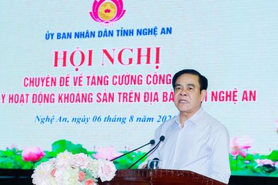 Chủ tịch UBND tỉnh Võ Trọng Hải: Quản lý khoáng sản chặt nhưng không gây ách tắc