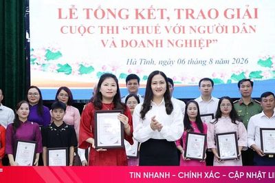 Trao giải cuộc thi 'Thuế với người dân và doanh nghiệp'