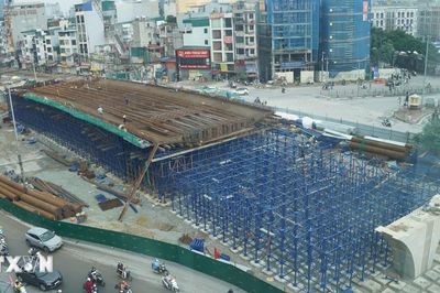 Hà Nội tăng tốc thi công đường Vành đai 1 đoạn Hoàng Cầu-Voi Phục