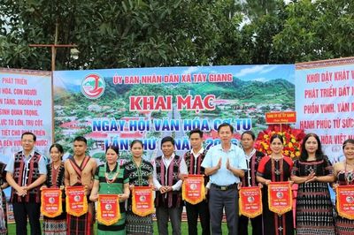 Xã Tây Giang khai mạc Ngày hội văn hóa Cơ Tu lần thứ 1