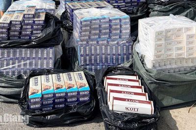 Bắt ô tô tải vận chuyển hơn 14.000 bao thuốc lá nhập lậu
