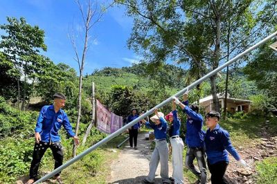 Hoàn thành công trình 'Ánh sáng thanh niên' trị giá hơn 625 triệu đồng tại xã Bến Giằng