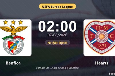 Nhận định Benfica vs Hearts: đội hình dự kiến