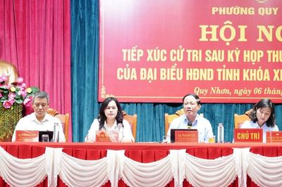 Chủ tịch UBND tỉnh Phạm Anh Tuấn tiếp xúc cử tri phường Quy Nhơn