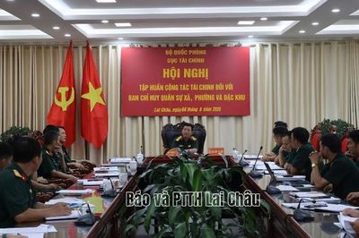 Tập huấn công tác tài chính đối với ban chỉ huy quân sự cấp xã