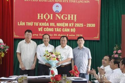 Công bố quyết định và bầu chức vụ Phó Chủ tịch Liên minh Hợp tác xã tỉnh