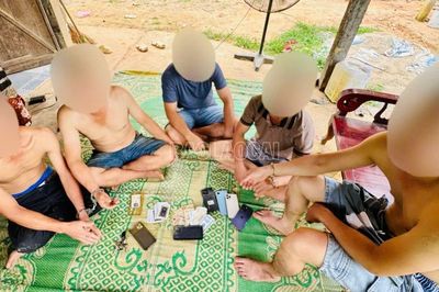Lào Cai: Công an xã Cảm Nhân xử phạt 05 đối tượng đánh bạc