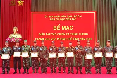 Xã Trịnh Tường hoàn thành xuất sắc diễn tập tác chiến trong khu vực phòng thủ tỉnh năm 2026
