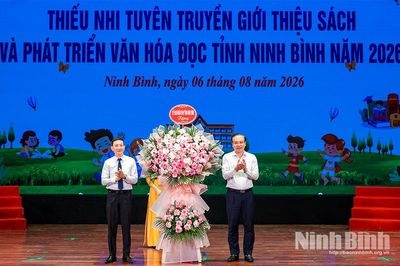 Khai mạc Liên hoan thiếu nhi tuyên truyền và giới thiệu sách, phát triển văn hóa đọc tỉnh Ninh Bình năm 2026