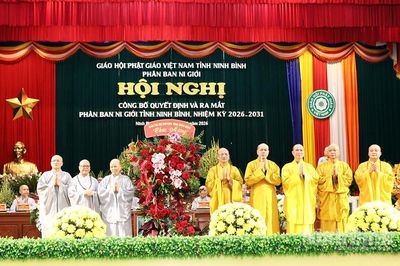 Công bố Quyết định và ra mắt Phân ban Ni giới Giáo hội Phật giáo Việt Nam tỉnh Ninh Bình