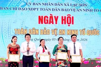 Xã Lạc Sơn tổ chức điểm Ngày hội Toàn dân bảo vệ an ninh Tổ quốc năm 2026
