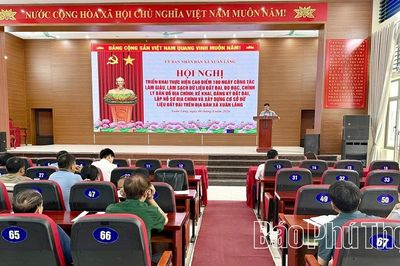 Xã Xuân Lãng triển khai cao điểm 180 ngày làm giàu, làm sạch dữ liệu đất đai