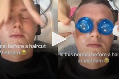 Lần đầu gội đầu ở Việt Nam, anh Tây 'đứng hình' vì được chăm sóc quá nhiệt tình