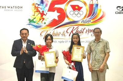 Trao giải cuộc thi vẽ tranh 'Sắc màu Olympic Việt Nam - 50 năm tự hào & khát vọng'