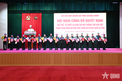 Quảng Ninh thành lập Trung đoàn Bộ binh 17 và Trung đoàn Bộ binh 18