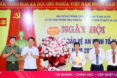 Can Lộc tổ chức điểm 'Ngày hội toàn dân bảo vệ an ninh Tổ quốc'