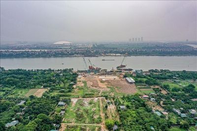 Hà Nội tăng tốc thi công 7 cầu vượt sông Hồng