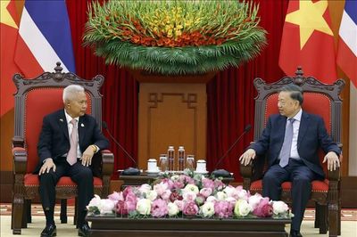 Tổng Bí thư, Chủ tịch nước Tô Lâm tiếp Chủ tịch Quốc hội kiêm Chủ tịch Hạ viện Vương quốc Thái Lan
