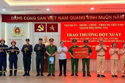 TP Đồng Nai: Khen thưởng đột xuất các đơn vị tham gia chữa cháy